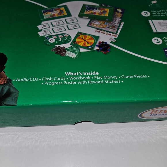 Hooked on Math Division Kit Poster Guide Workbook CDs Coins Money Tokens Spinner - Picture 3 of 15